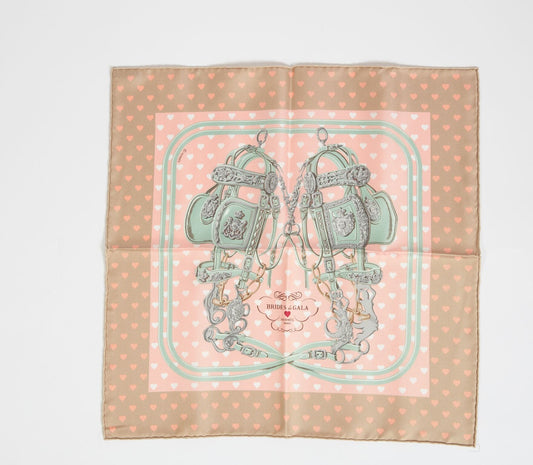 Hermes Taupe Brides de Gala Love Scarf