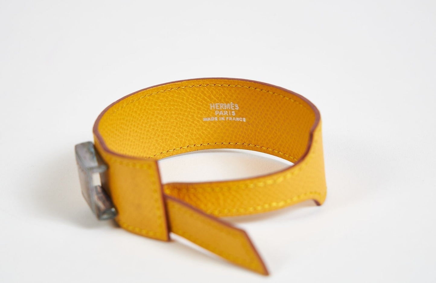 Hermes Jaune d'Or Epsom Tuareg Bracelet