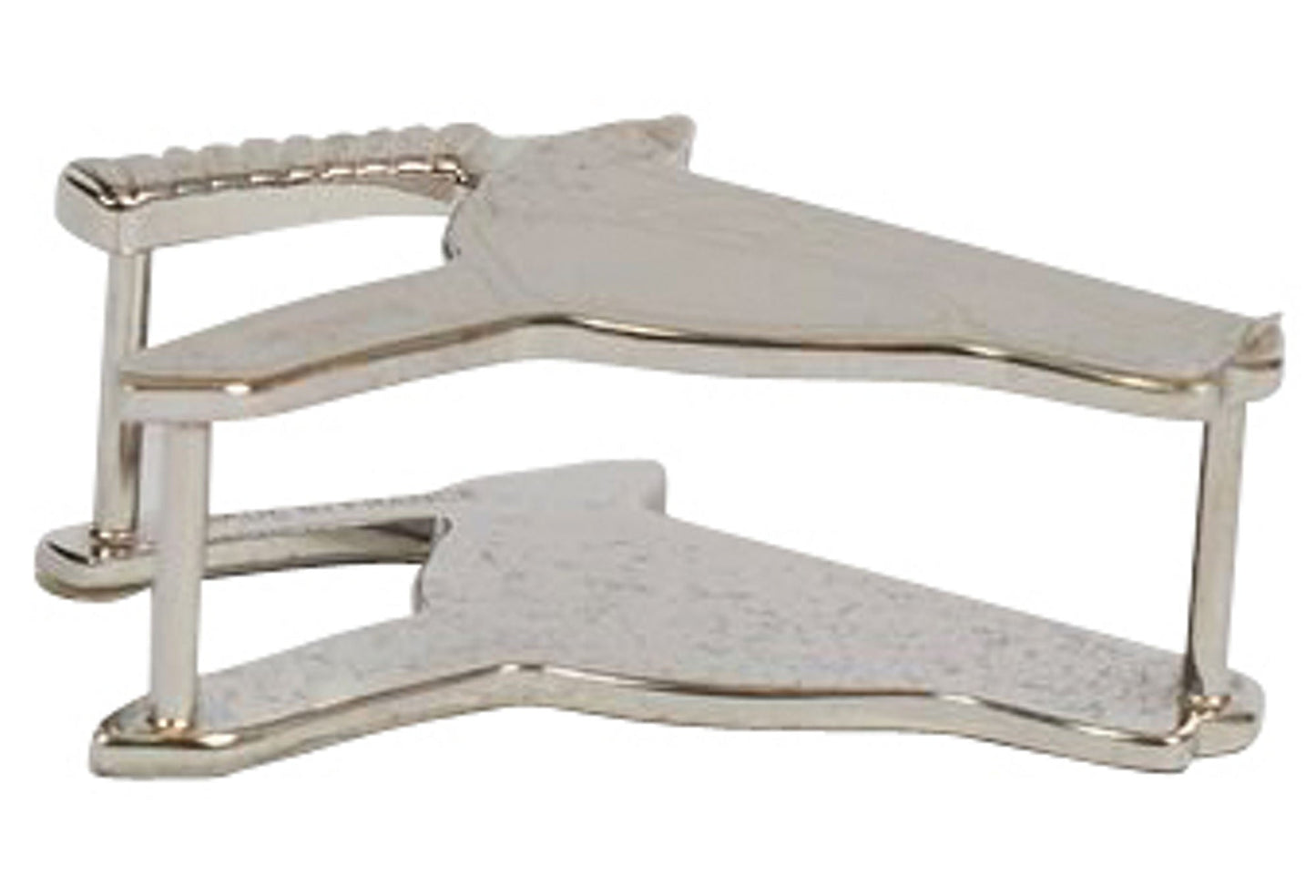 Hermes Palladium Horse Head Scarf Ring