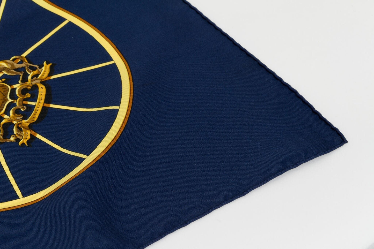 Hermes Blue Silk Springs Scarf by Ledoux