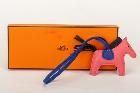 Hermes PM Grigri Rodeo Charm Rose Azalee