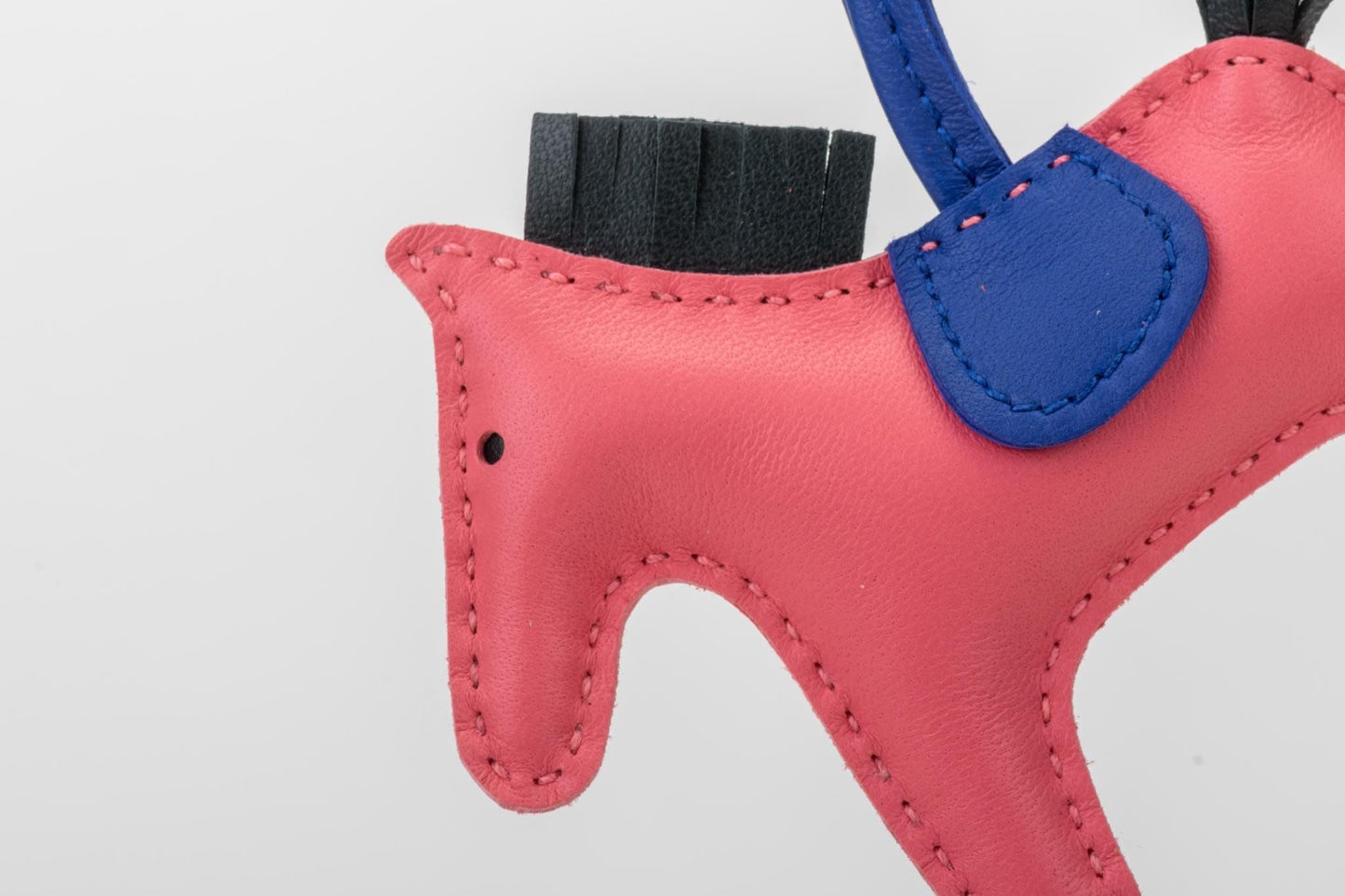 Hermes PM Grigri Rodeo Charm Rose Azalee