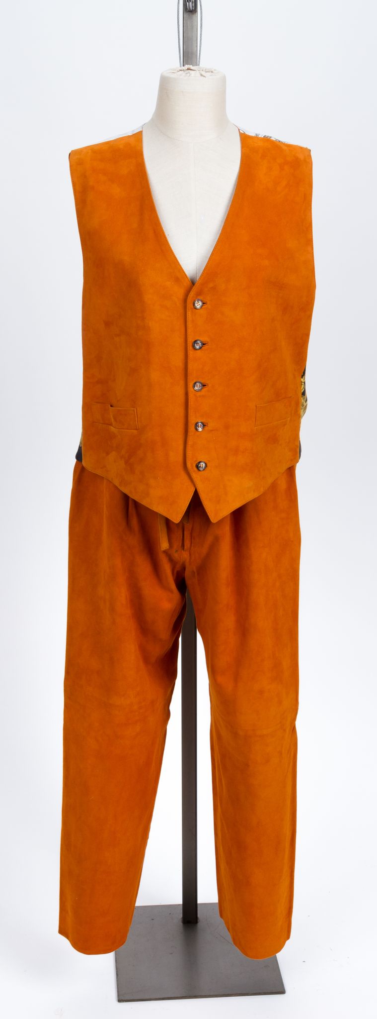 Hermes Lambskin Vest and Pants Set