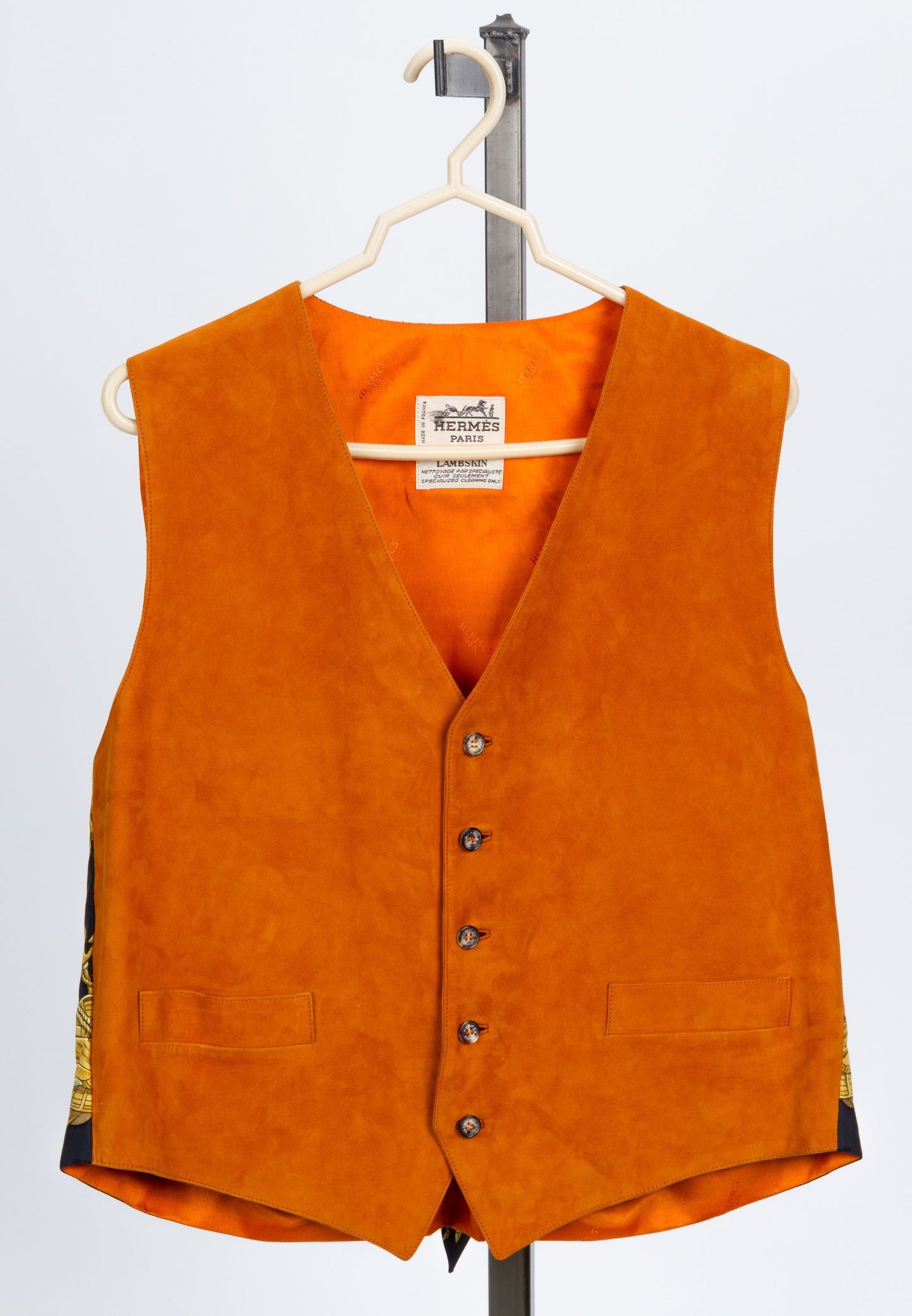 Hermes Lambskin Vest and Pants Set