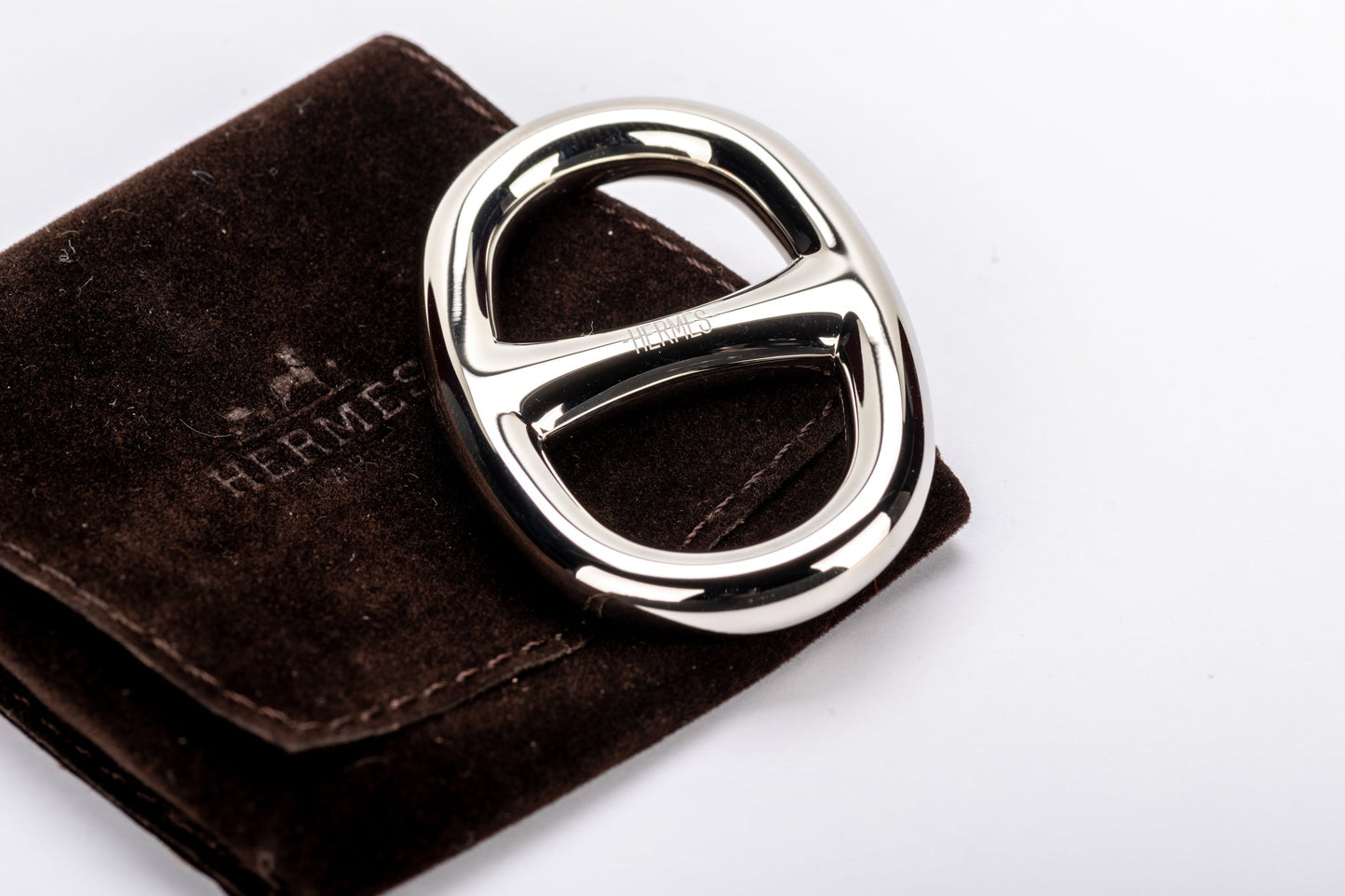 Hermes Palladium Scarf Ring