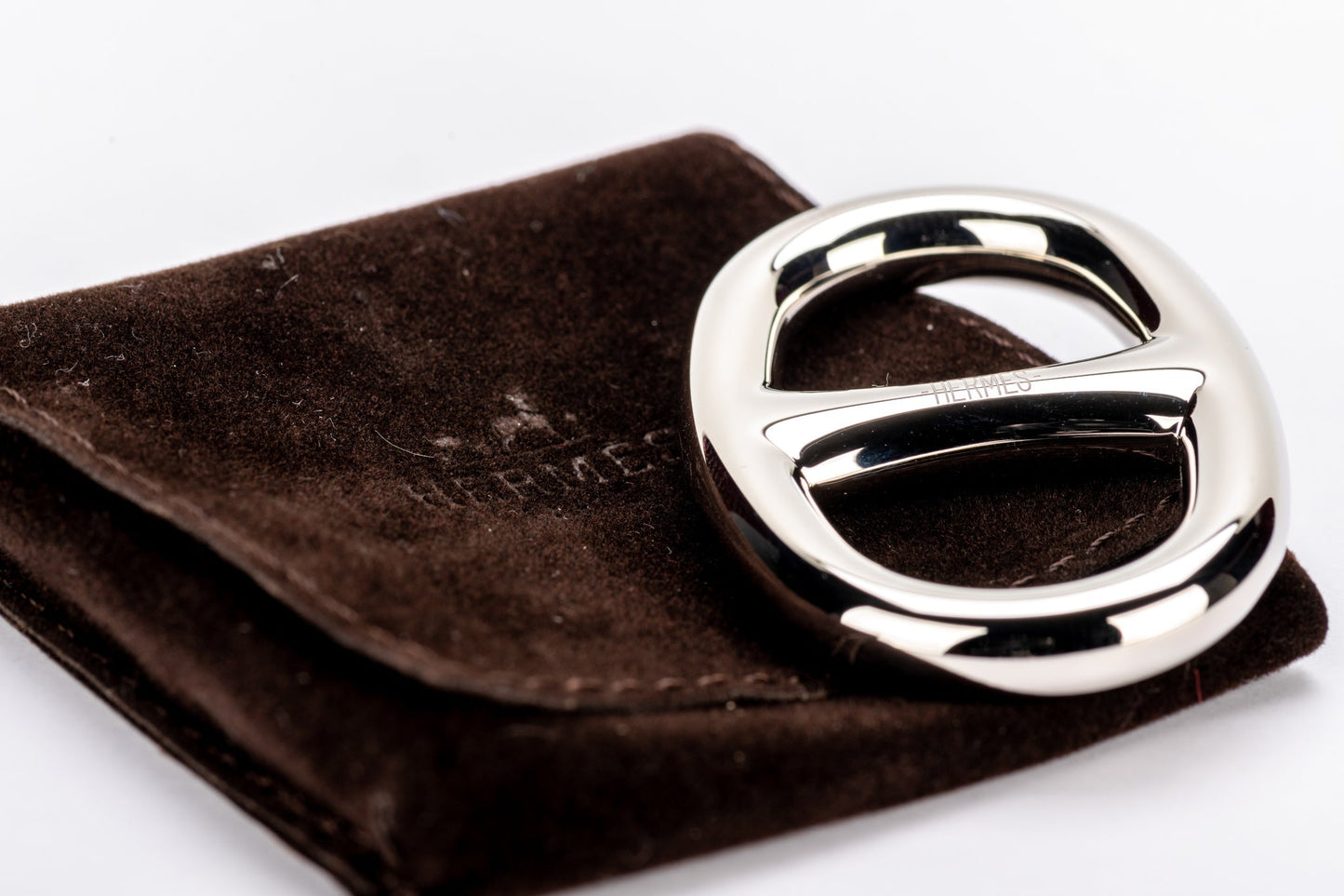 Hermes Palladium Scarf Ring