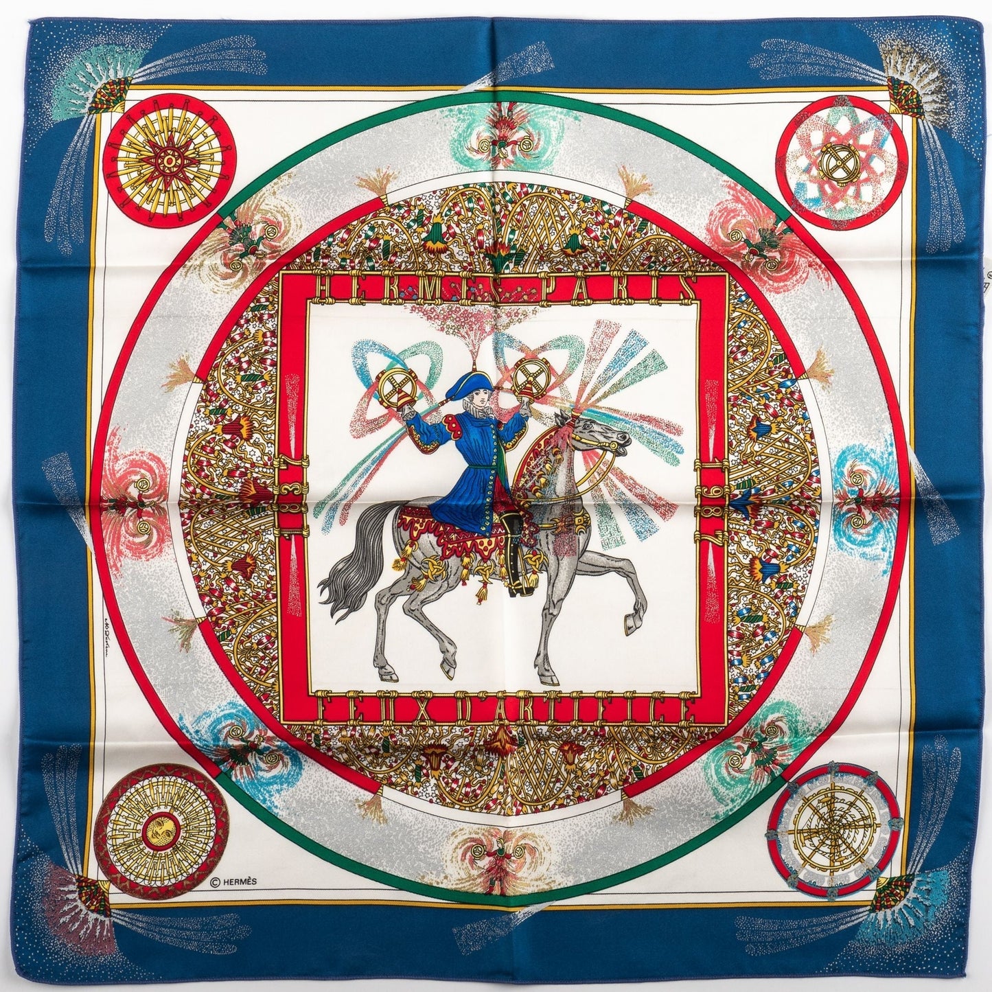 Hermes Feux D Artifice Silk Gavroche