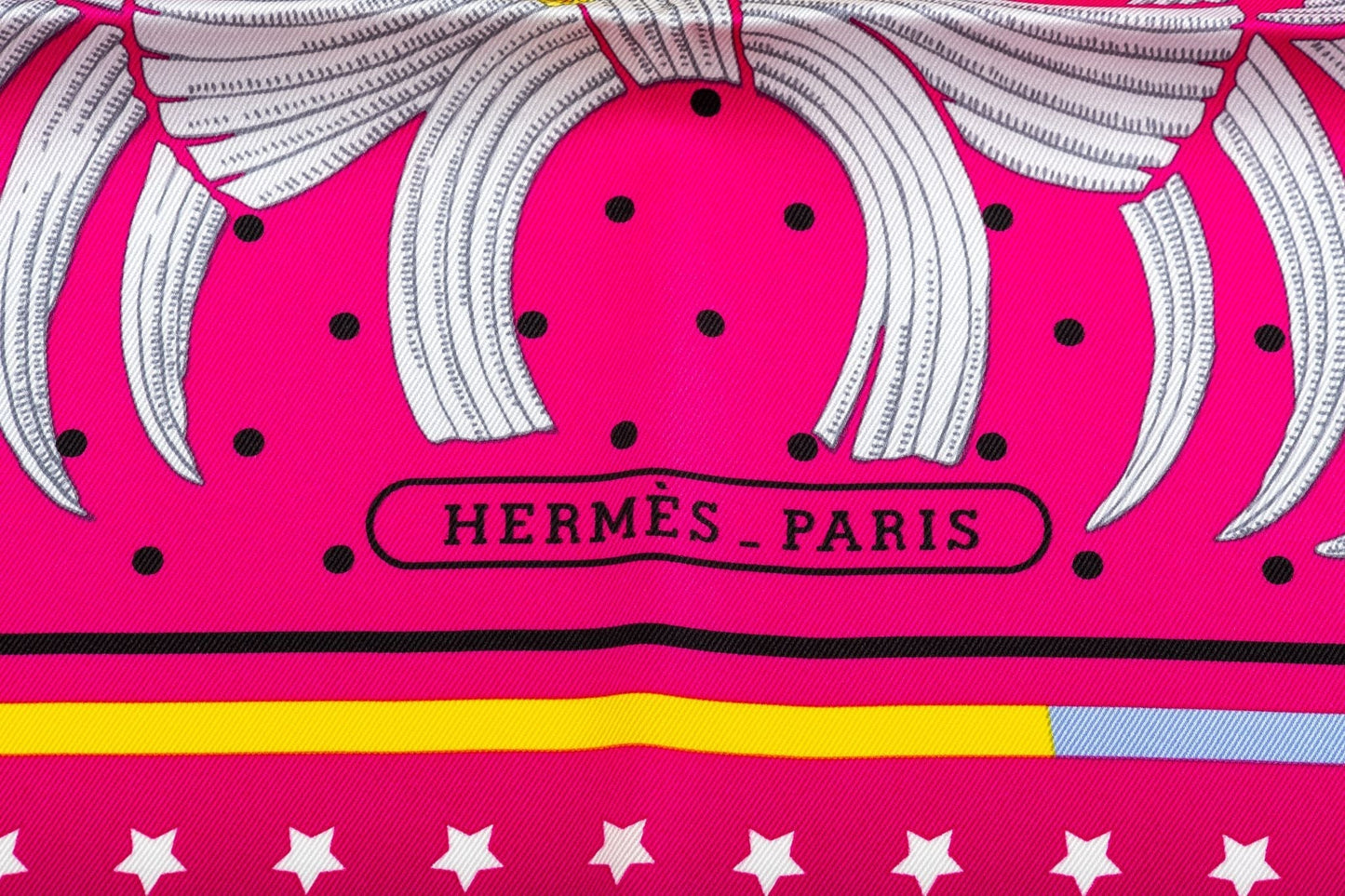 Hermes Imperial Tiger Fuchsia Silk Scarf