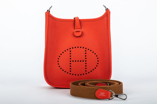 Hermes BNIB Mini Evelyne Capucine Gold