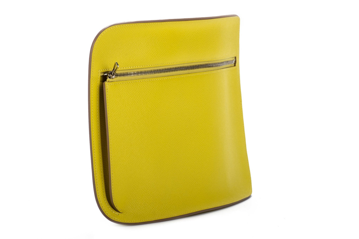 Hermes Lemon Yellow Epsom Clutch