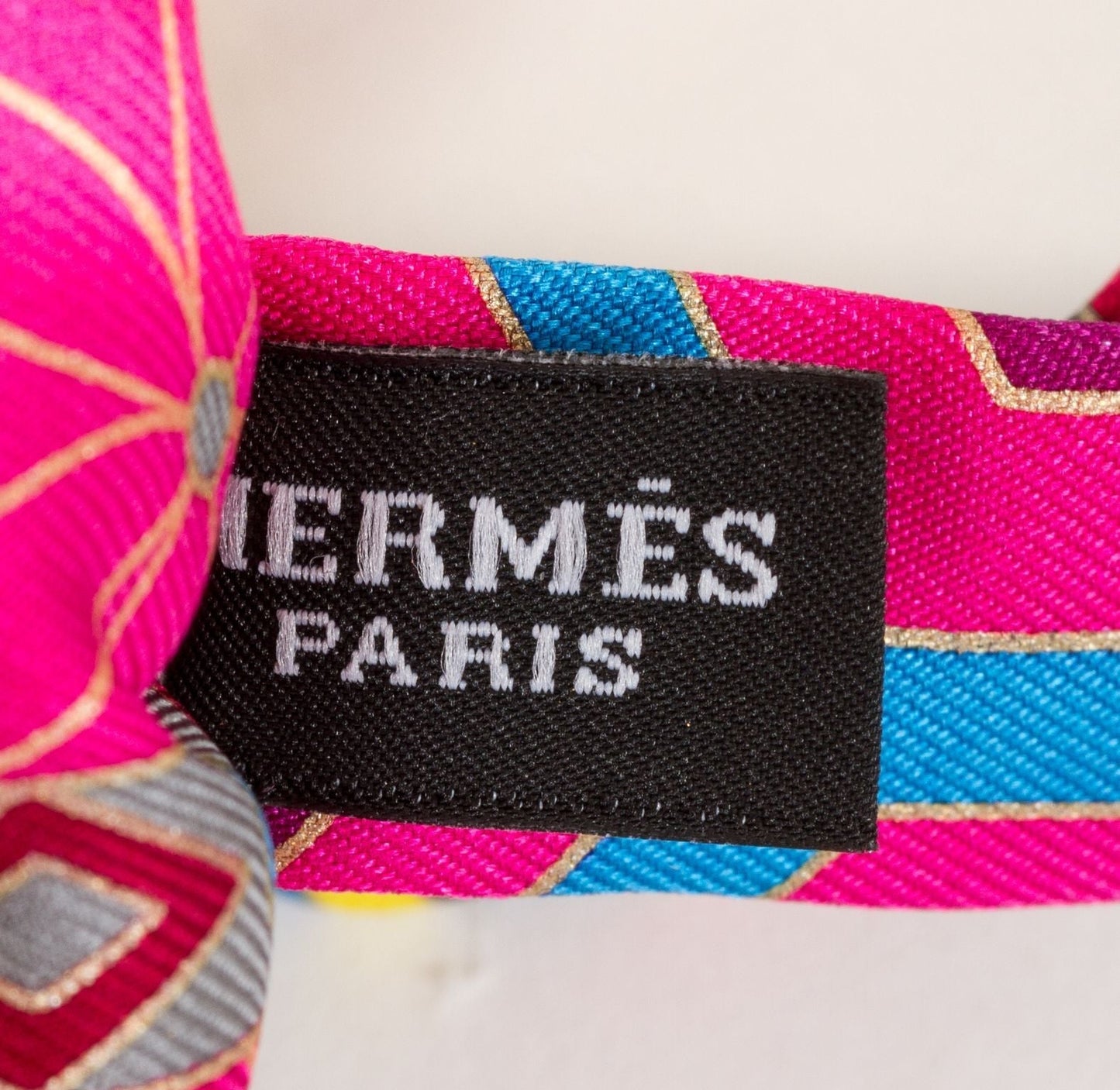 Hermes Pink Silk Papillon & Bracelet NIB