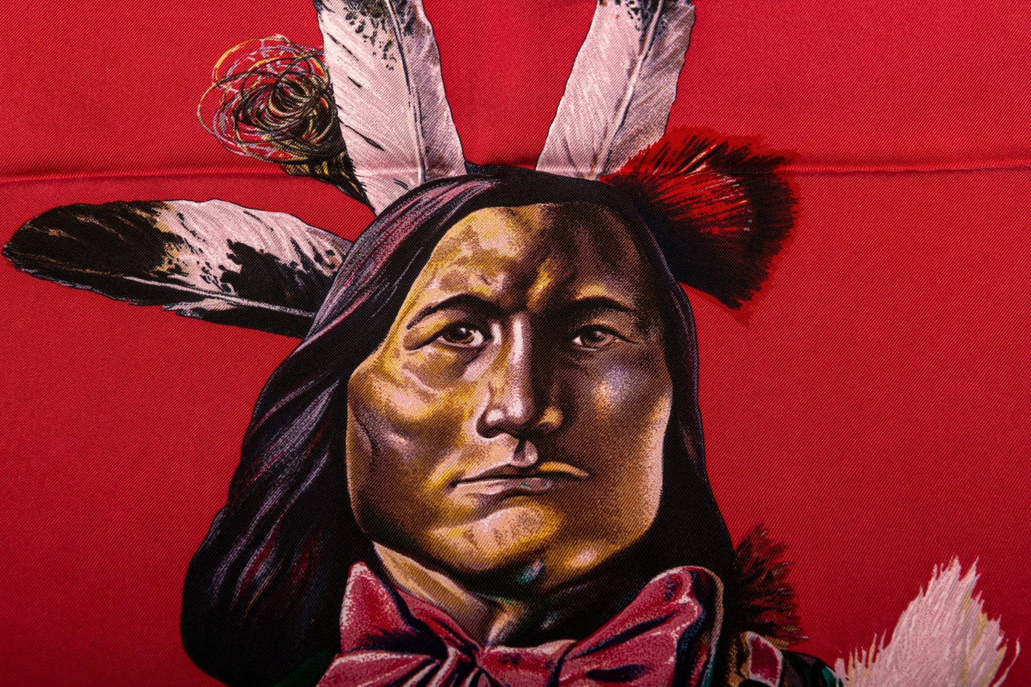 Hermes Pani la Shar Pawnee Scarf Red
