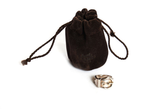 Hermes 925 Silver Buckle Ring
