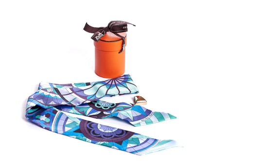 Hermes Geometric Blue Palladium Twilly