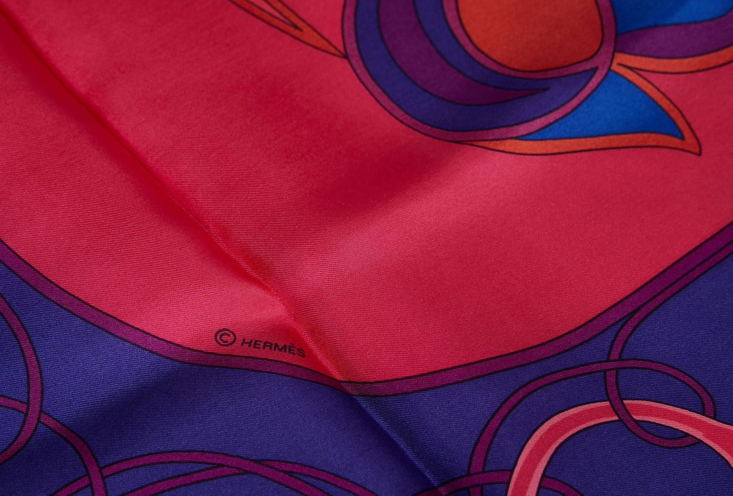 Hermes Fuchsia Folklore Shawl D'Origny