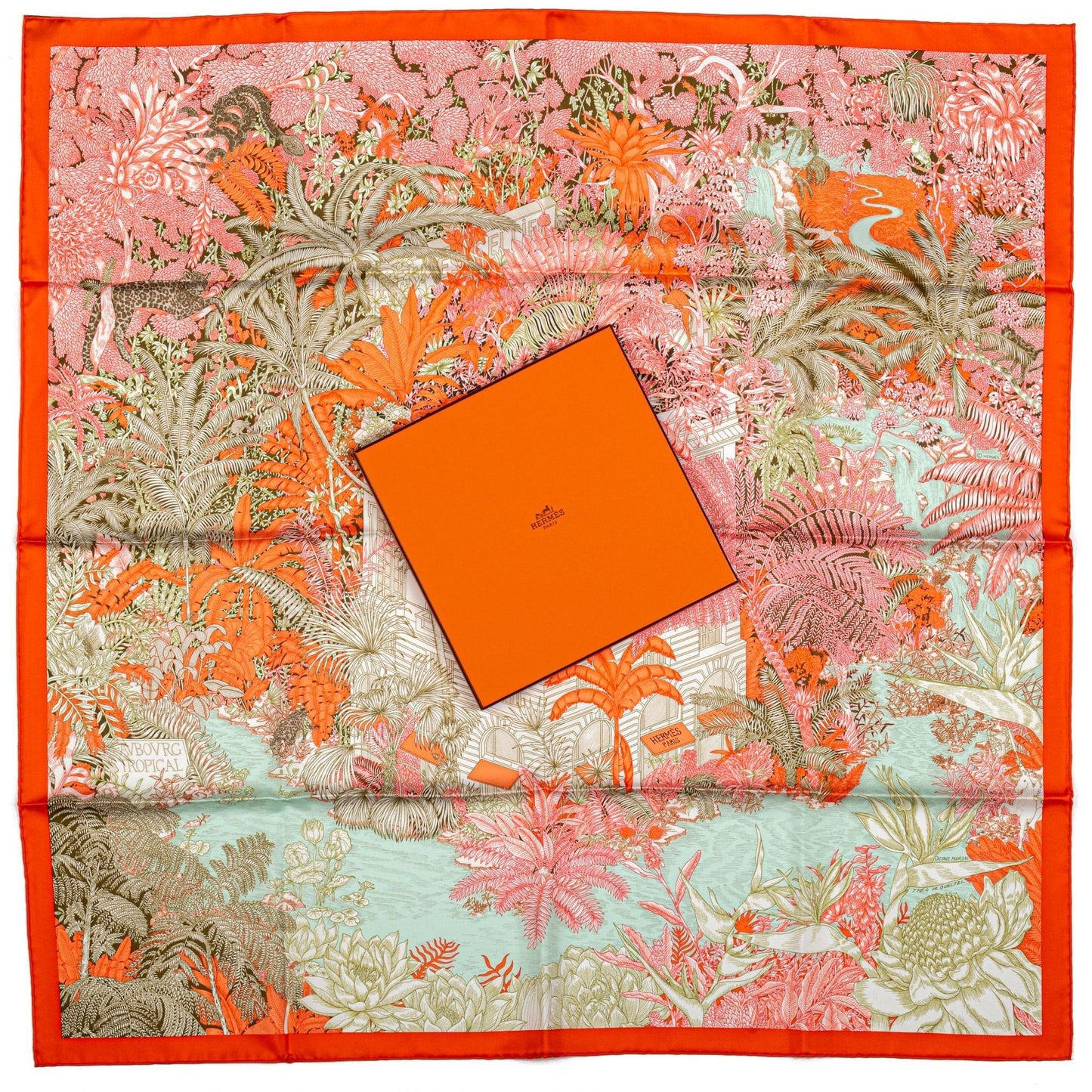 Hermes Tropical Garden Silk Scarf