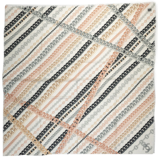 Chanel BN Cashmere Silk Chains Shawl