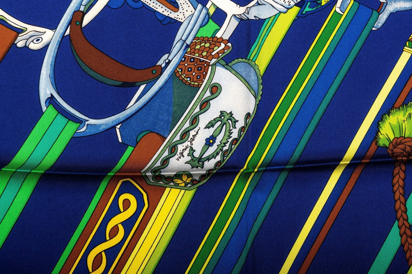 Hermes Councour D'Etriers Silk Scarf