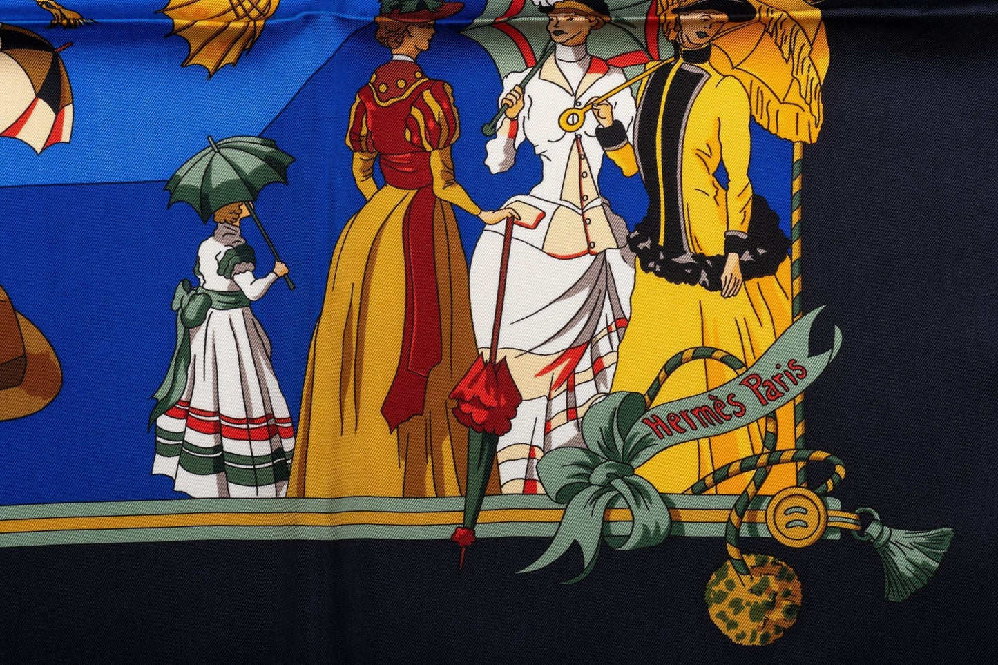 Hermes Collectible Umbrellas Silk Scarf