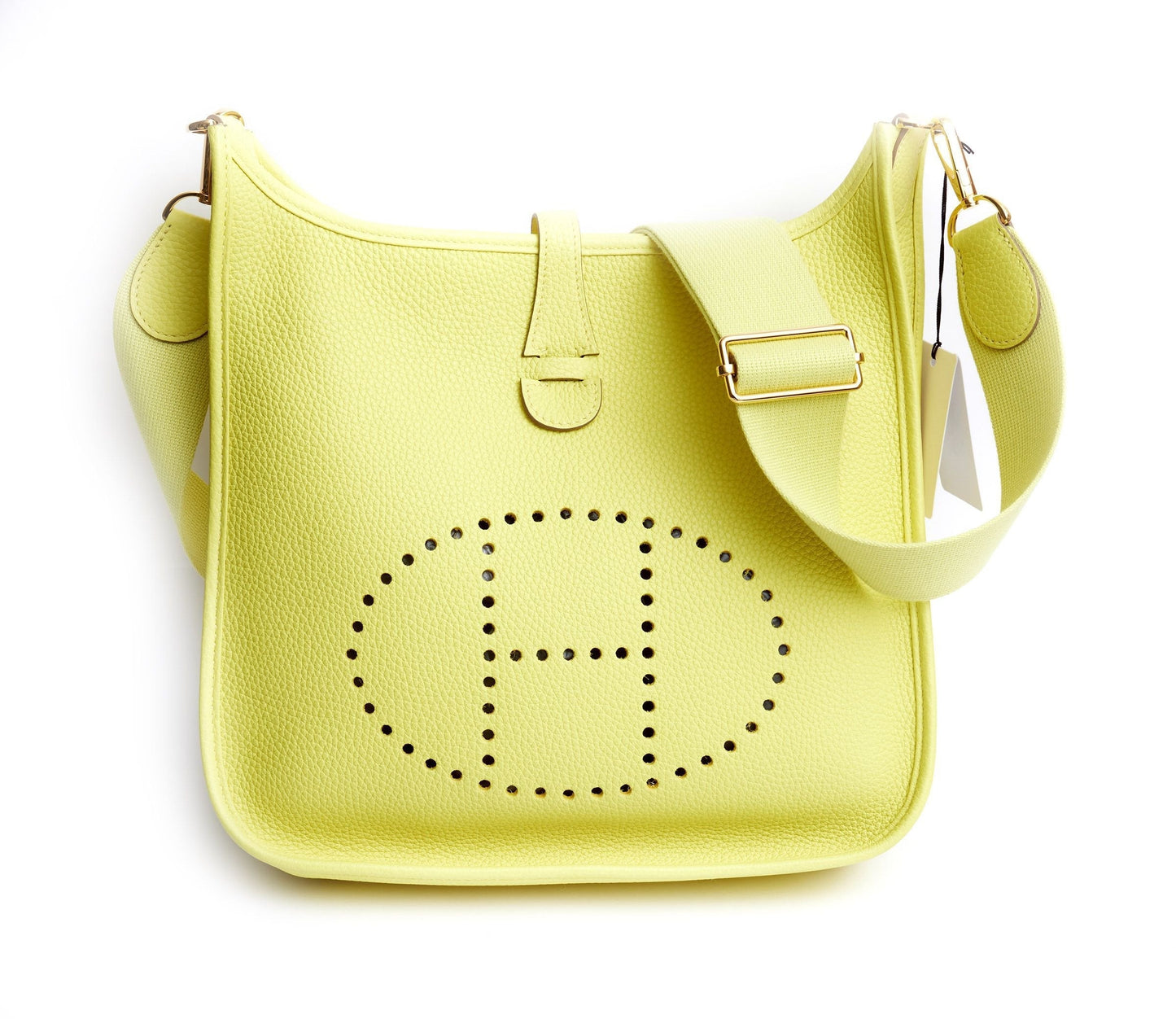Hermes Lime Yellow Evelyne PM