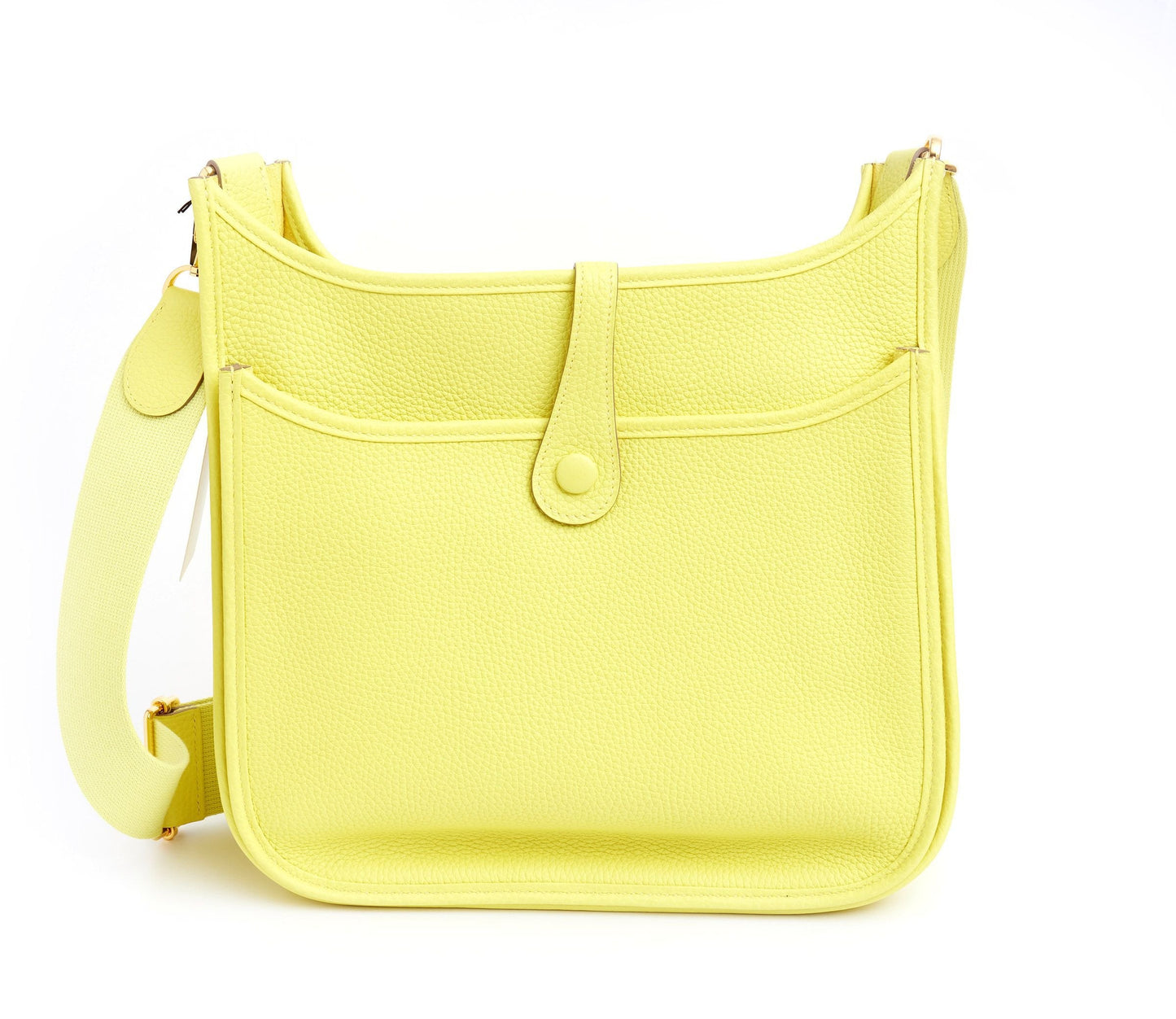 Hermes Lime Yellow Evelyne PM
