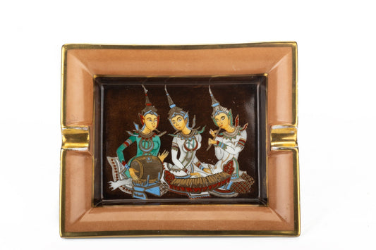 Hermes Indian Scene Porcelaine Ashtray