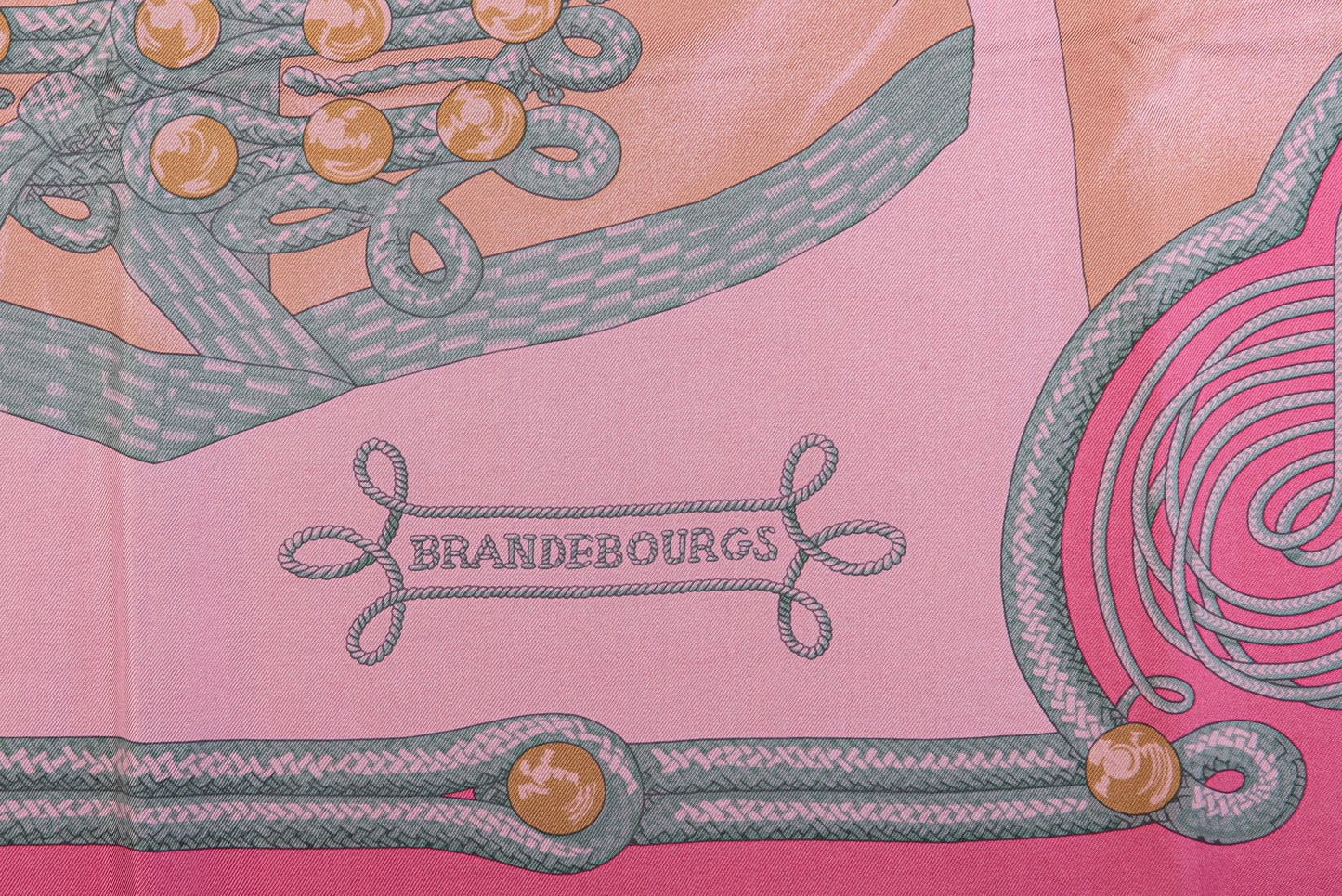 Hermes Brandebourgs Wasked Silk Scarf