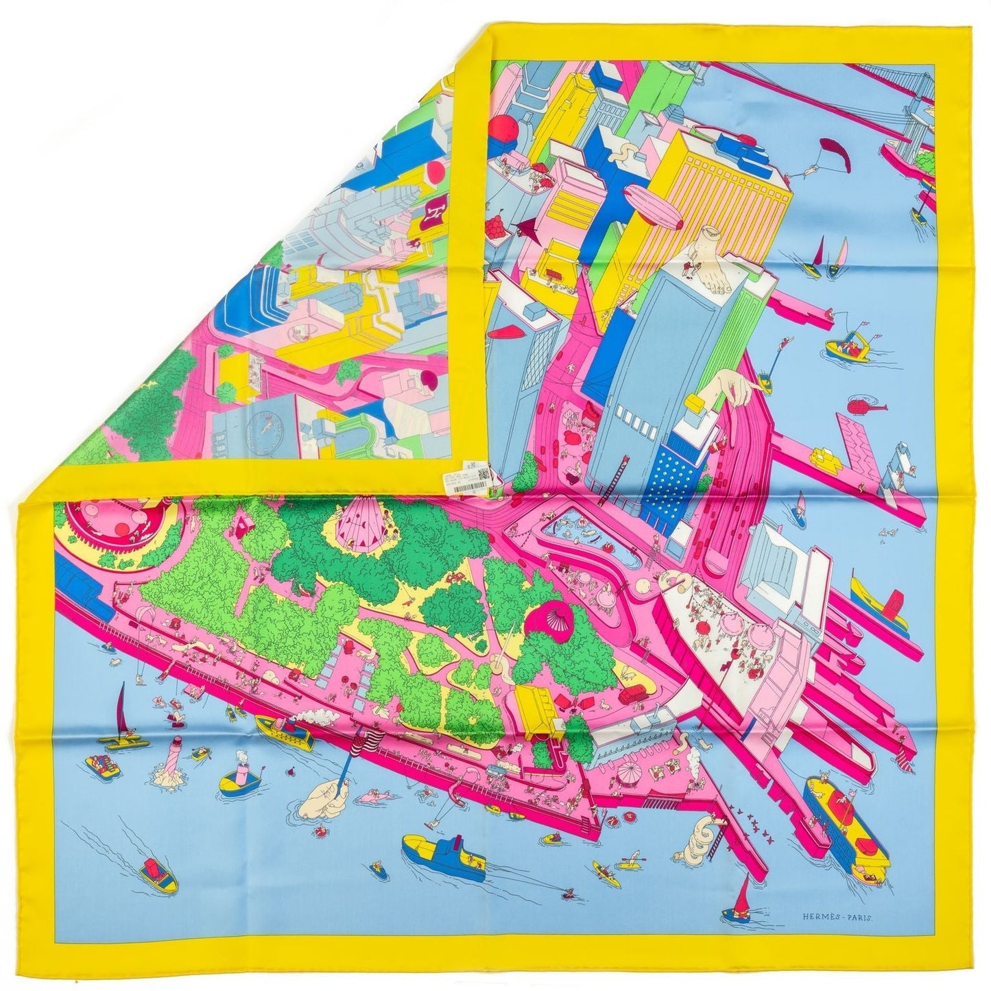 Hermes Rare Ugo Gattoni NY Silk Scarf