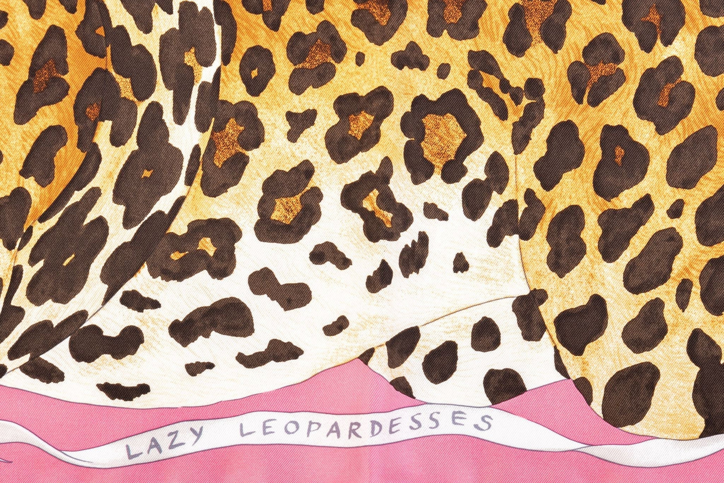 Hermes  New Lazy Leopardess Silk Scarf