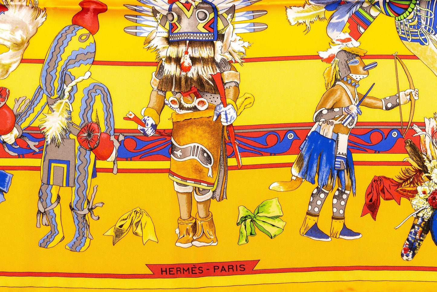 Hermes Yellow Kachinas Scarf Oliver