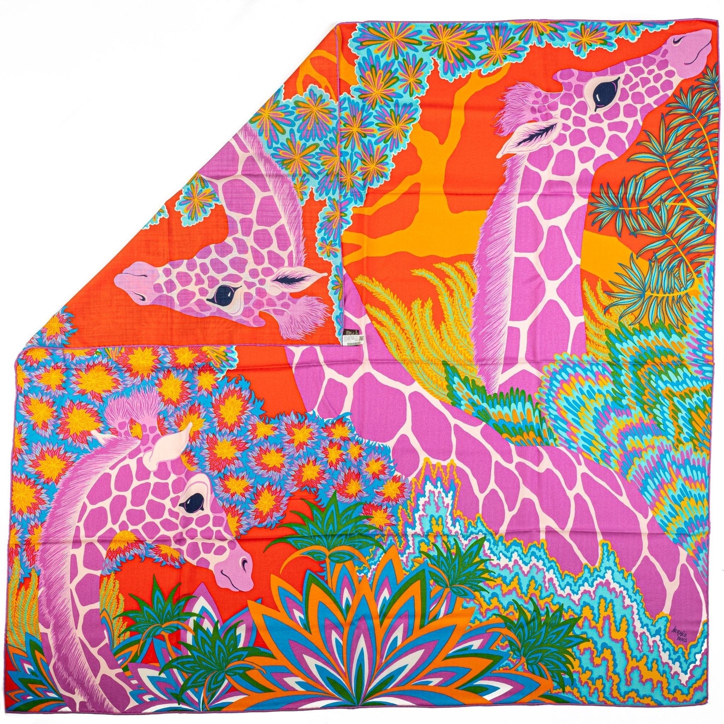 Hermes NIB Pink The three graces Shawl
