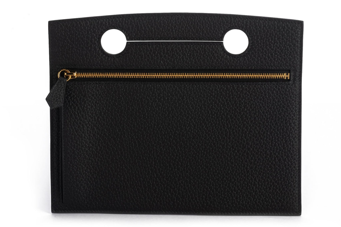 Hermes BNIB Black Togo Backpocket