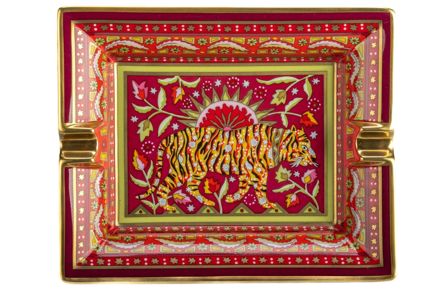 Hermes Bengal Tiger Porcelain Ashtray
