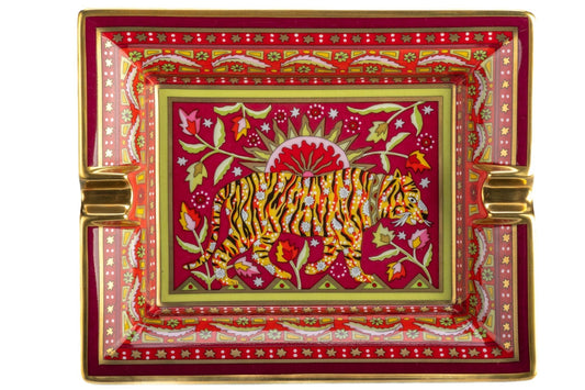 Hermes Bengal Tiger Porcelain Ashtray