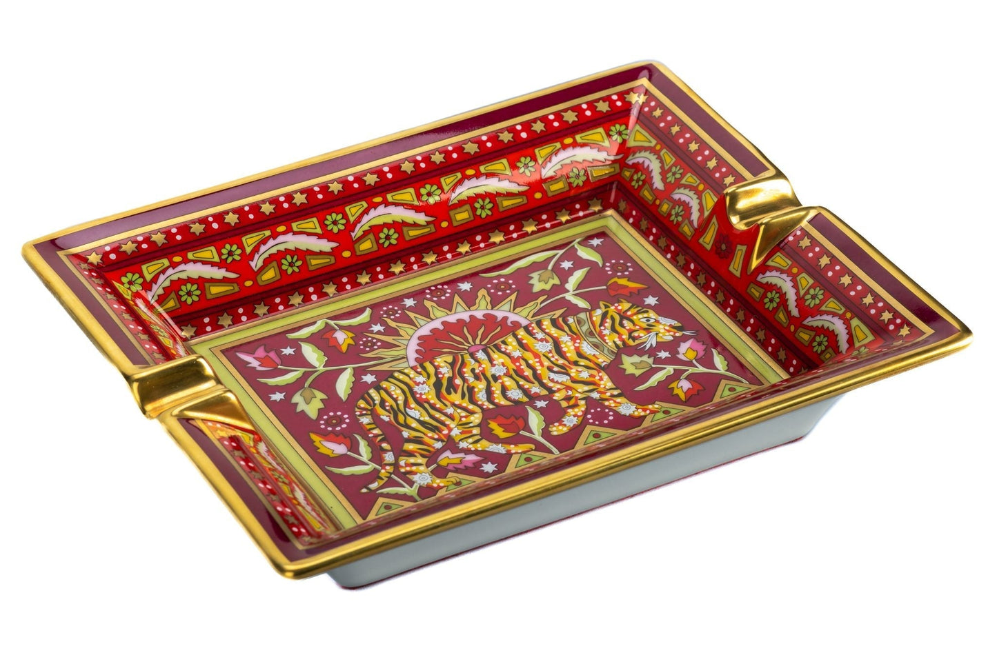 Hermes Bengal Tiger Porcelain Ashtray