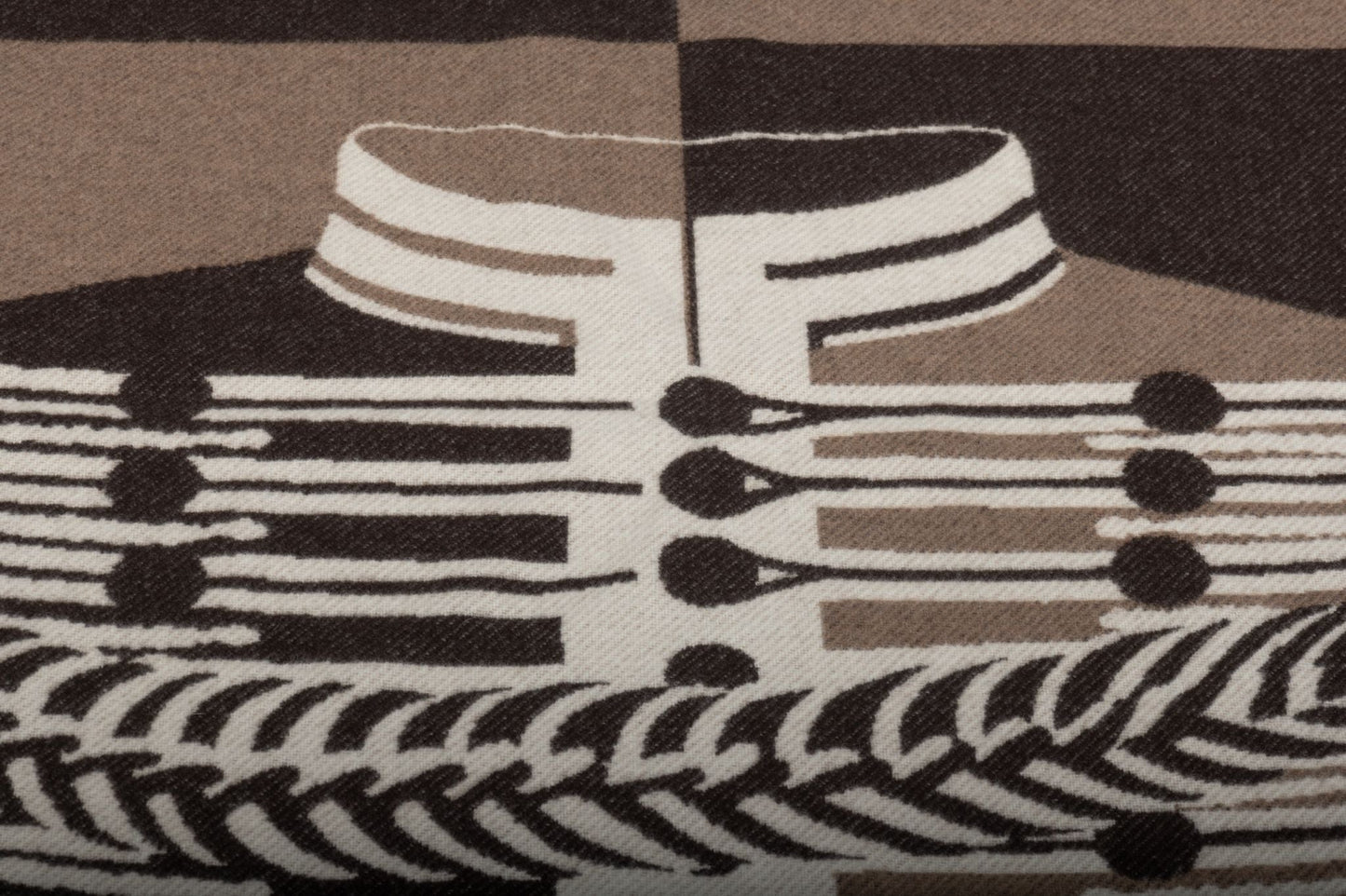 Hermes BNIB Brandebourg Etoupe Blanket