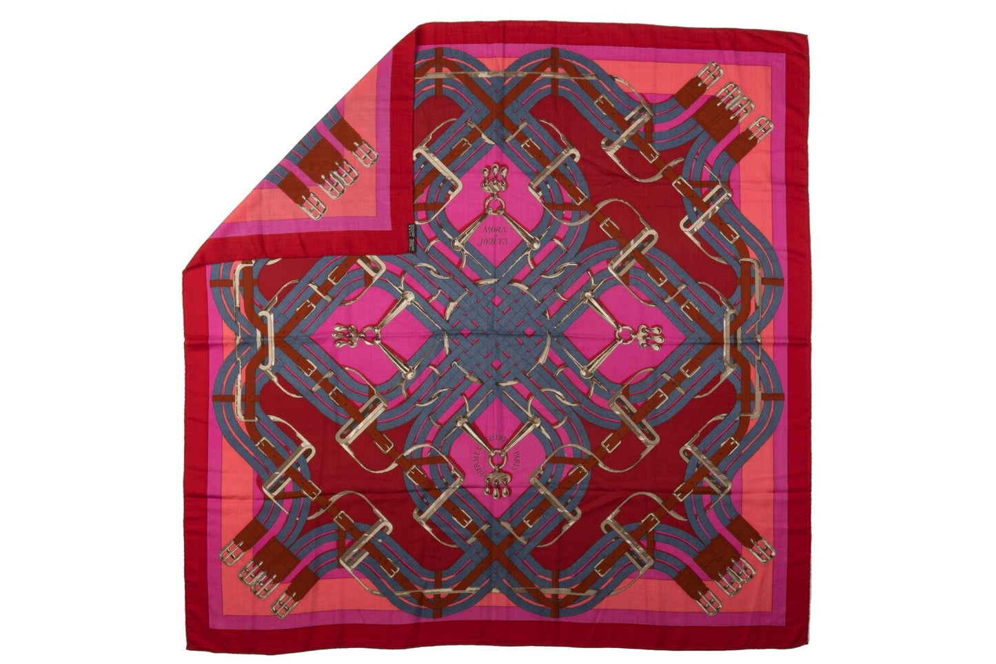 Hermes Preloved Sellier Cashmere Shawl