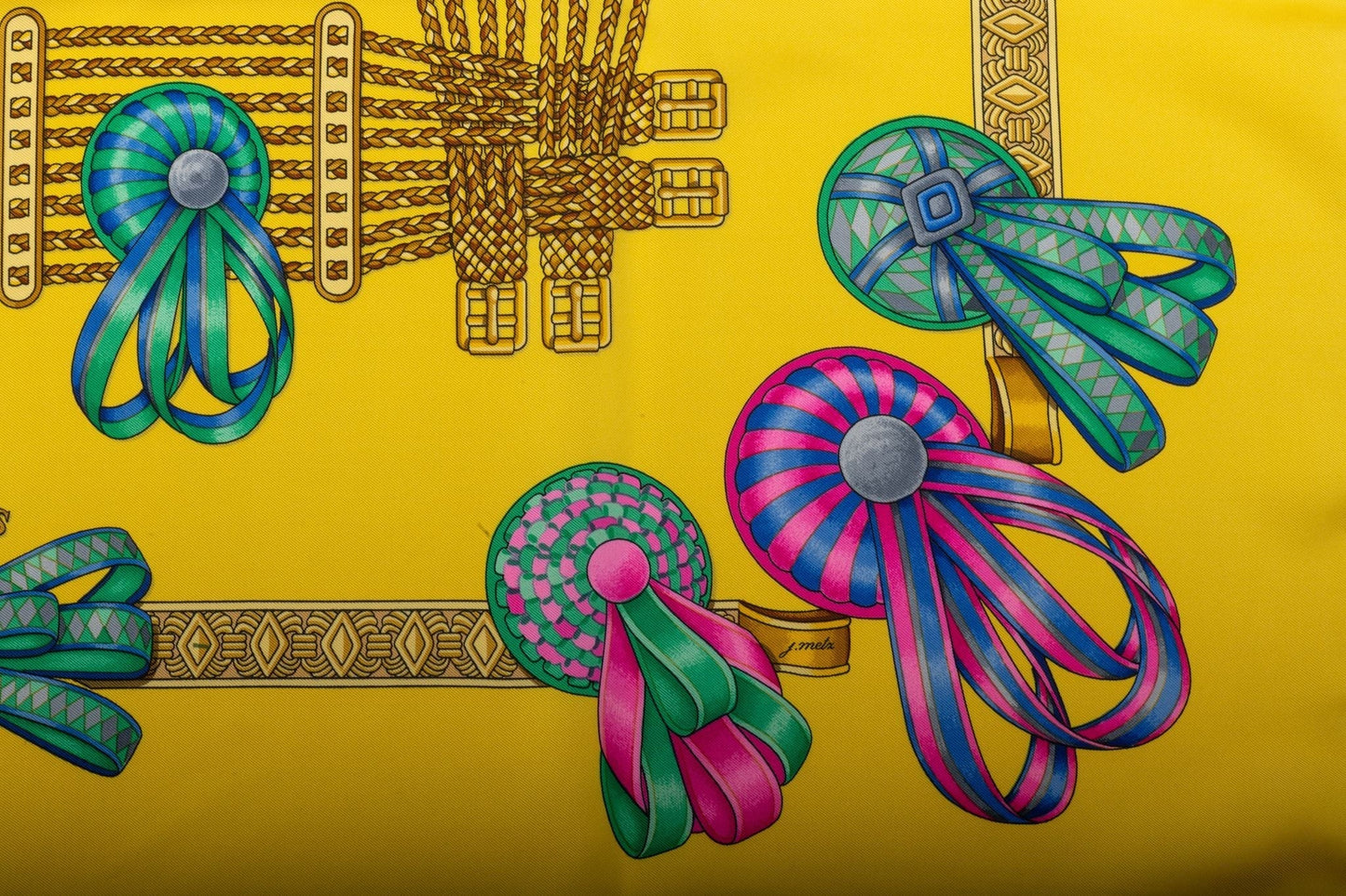 Hermes Les Rubans de Cheval Scarf Metz