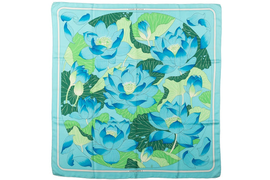 Hermes Fleurs de Lotus Scarf Vauzelles