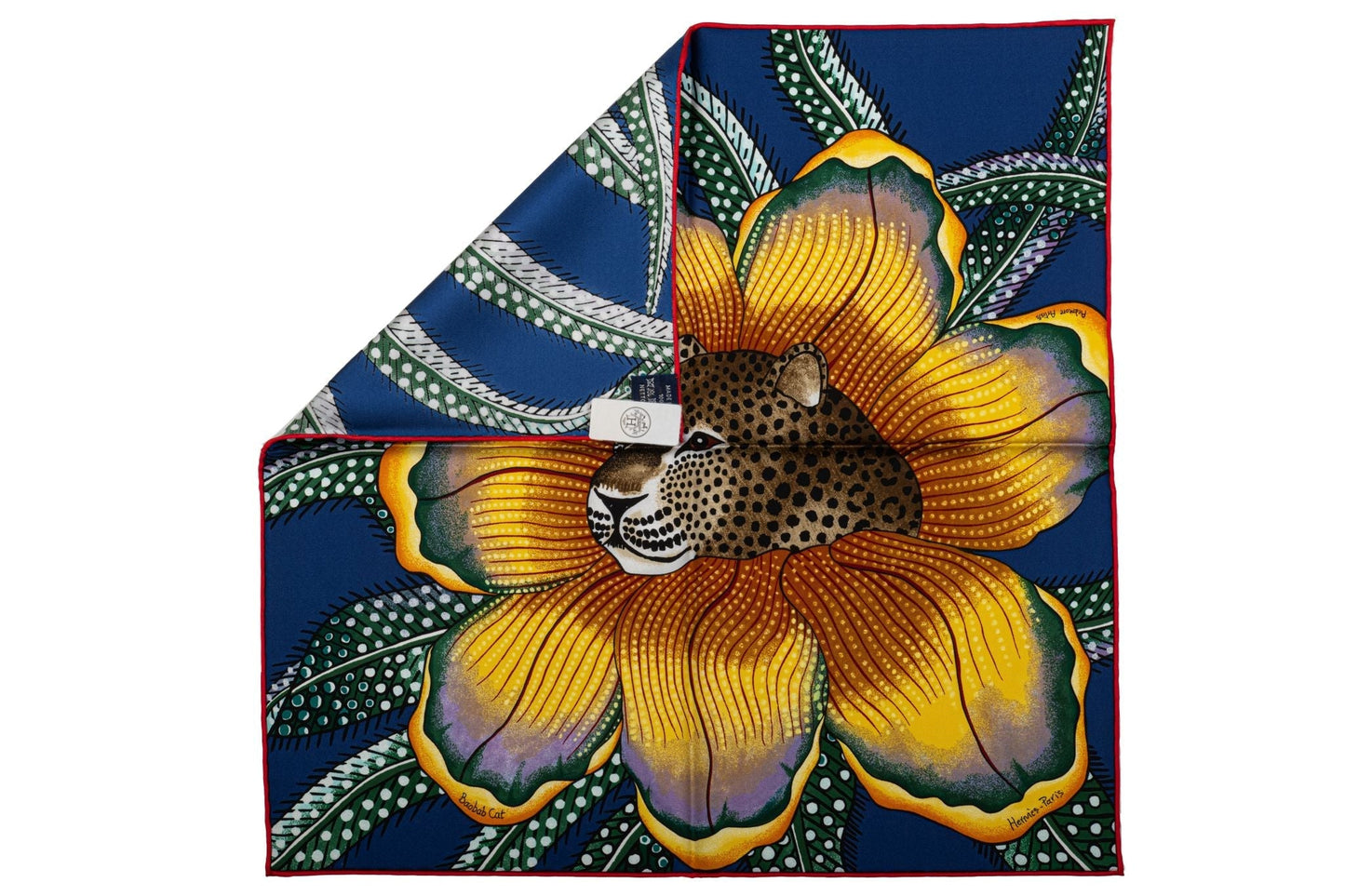 Hermes New Blue Baobab Silk Scarf