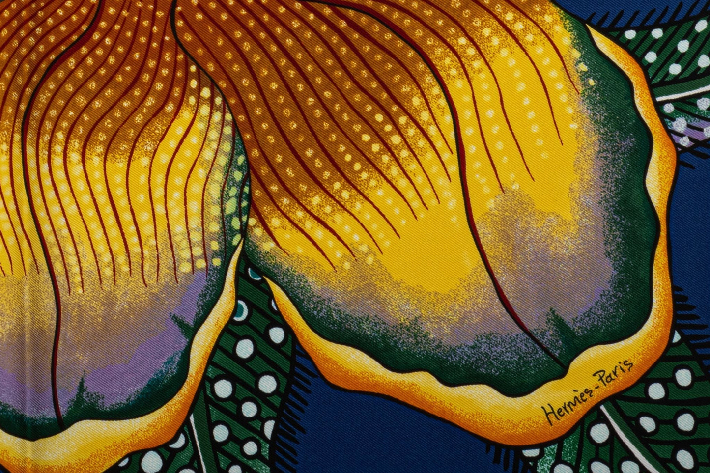 Hermes New Blue Baobab Silk Scarf