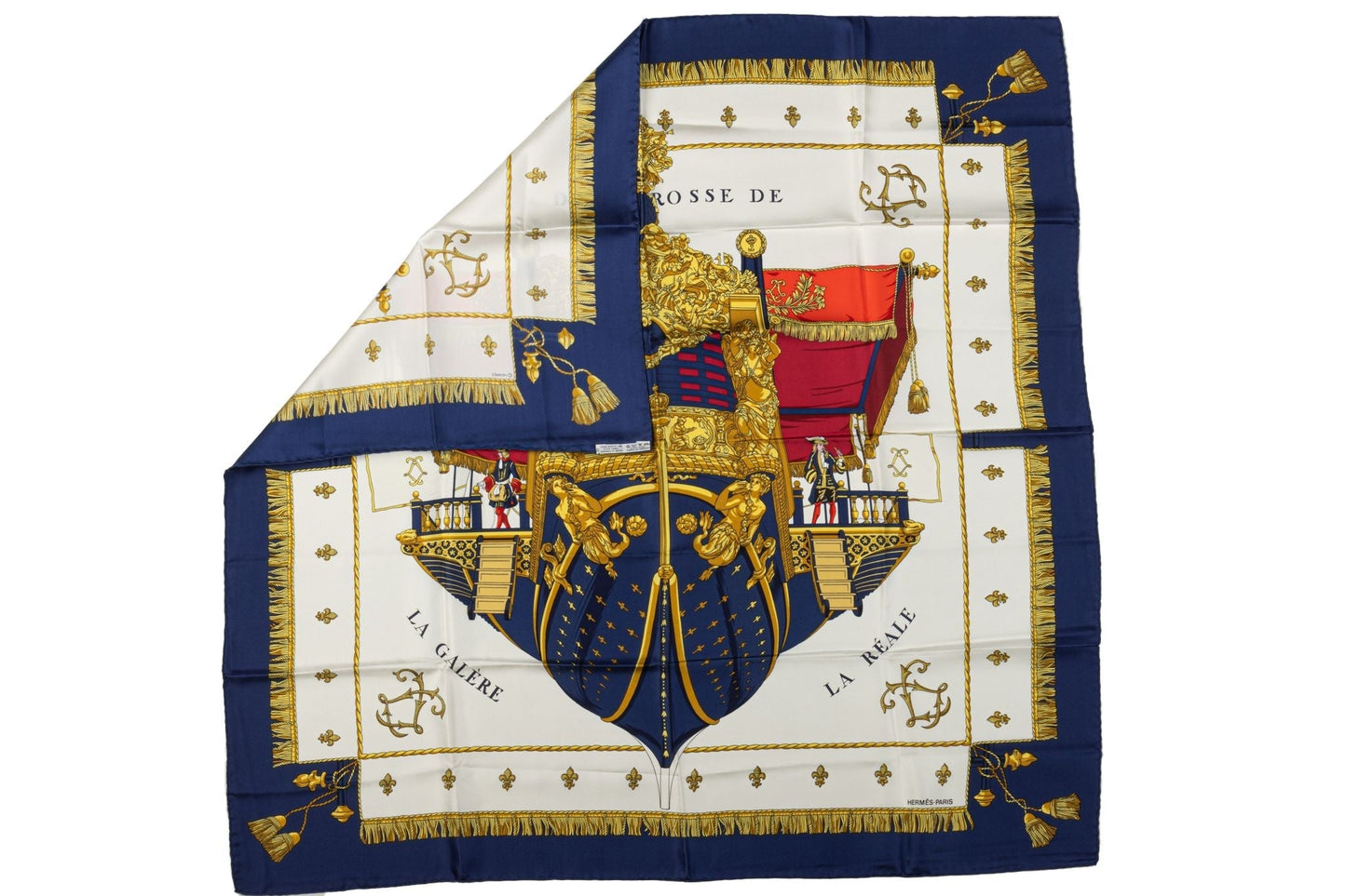 Hermes Vue de la Carrosse Silk Scarf