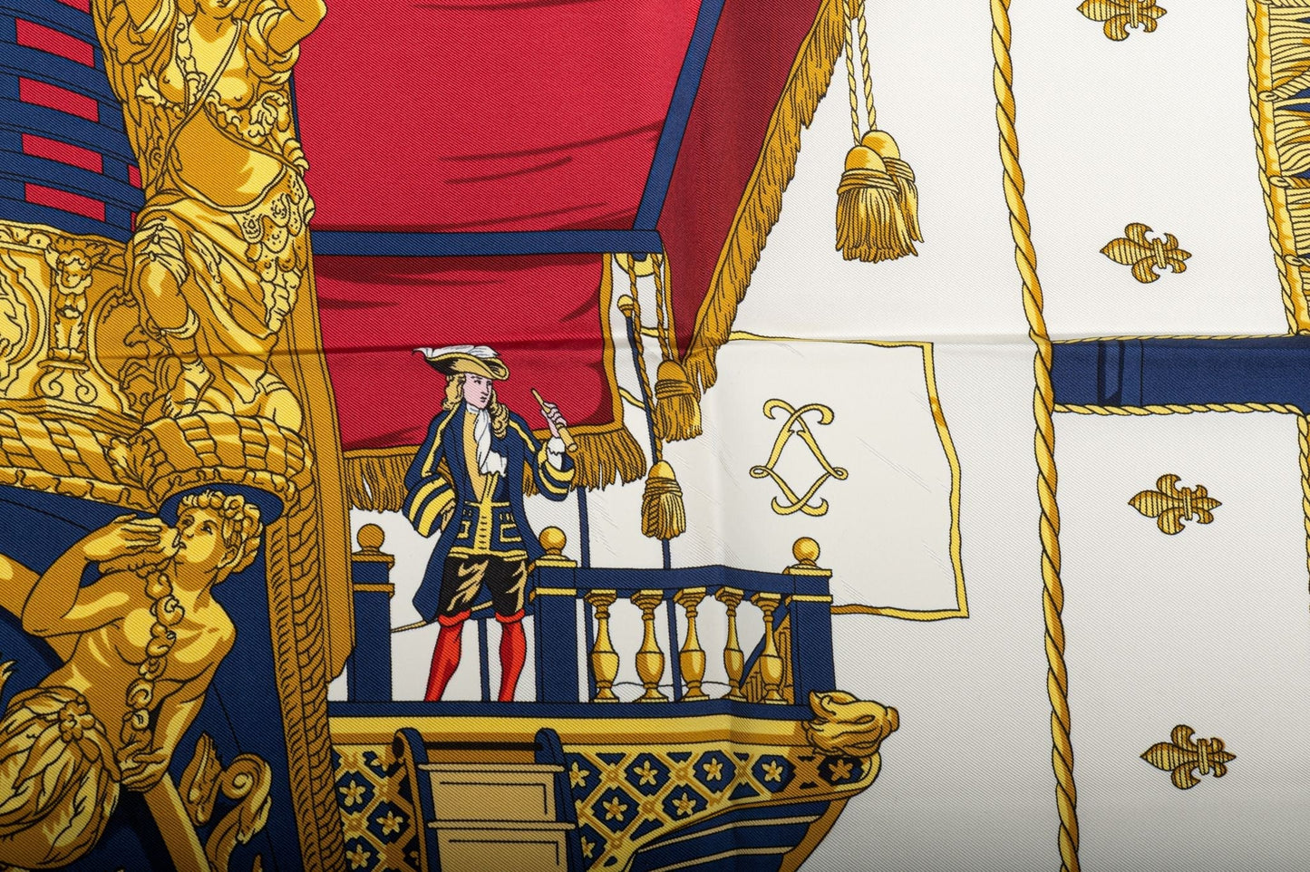 Hermes Vue de la Carrosse Silk Scarf