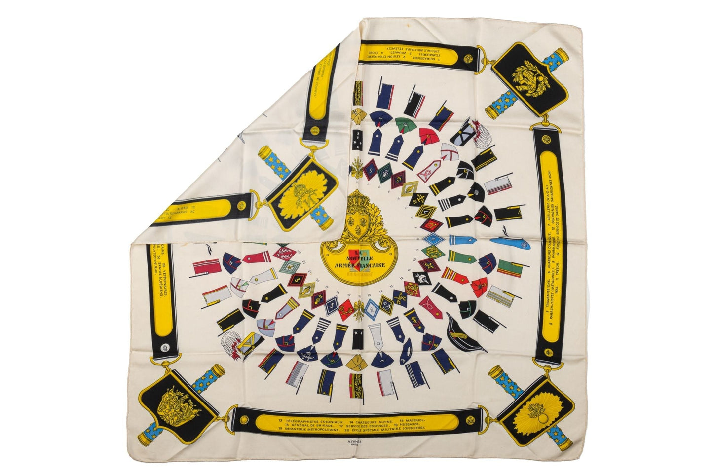 Hermes La Nouvelle Armee Francaise Scarf