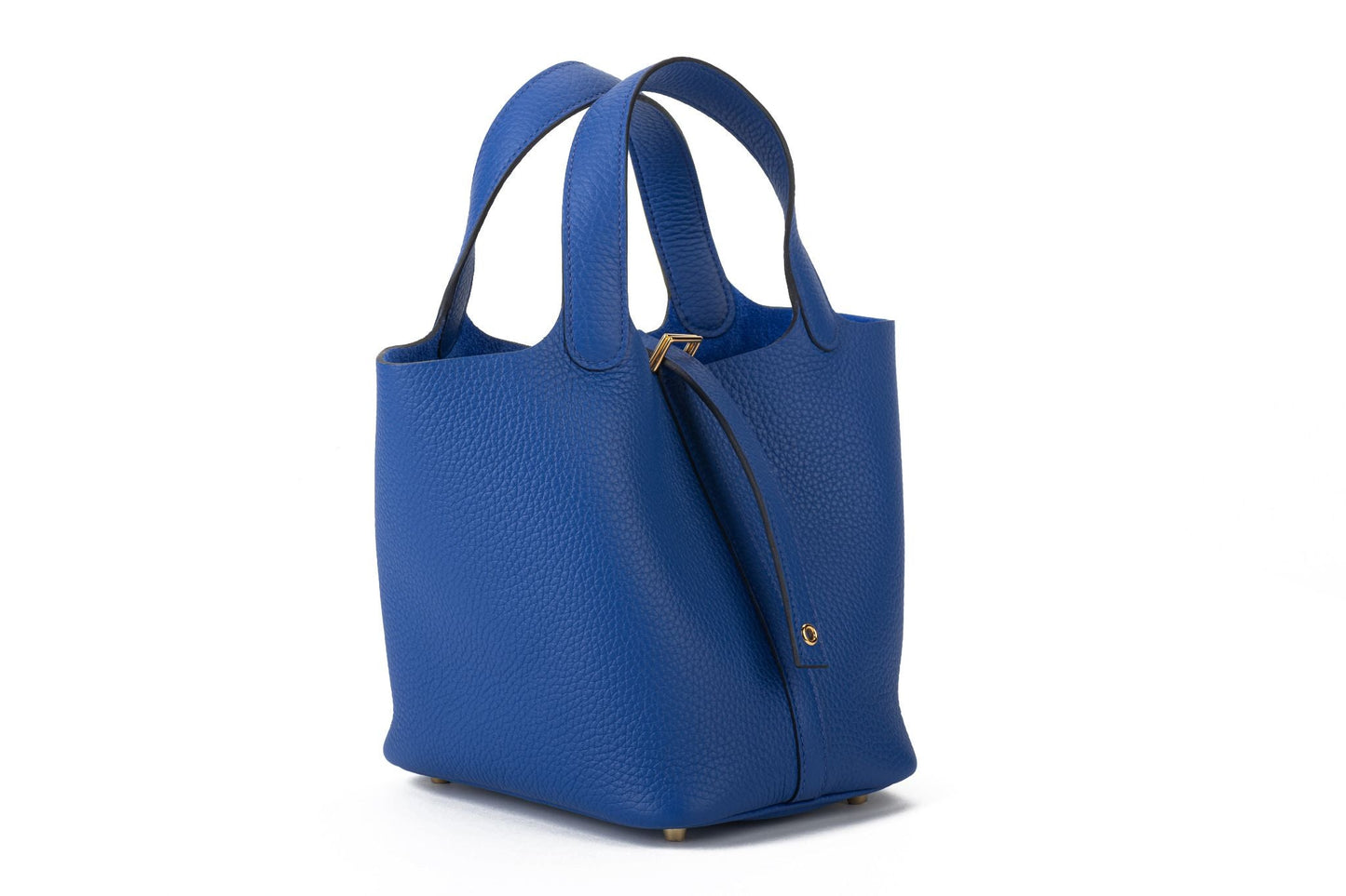 Hermes BNIB Bleu Royal Gold 18 Picotin