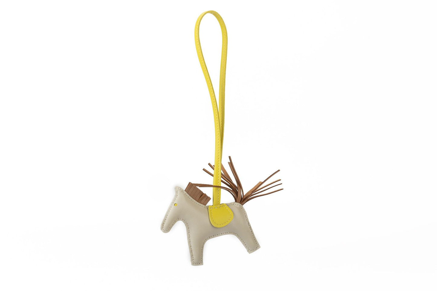 Hermes BNIB SM Rodeo Charm Craie