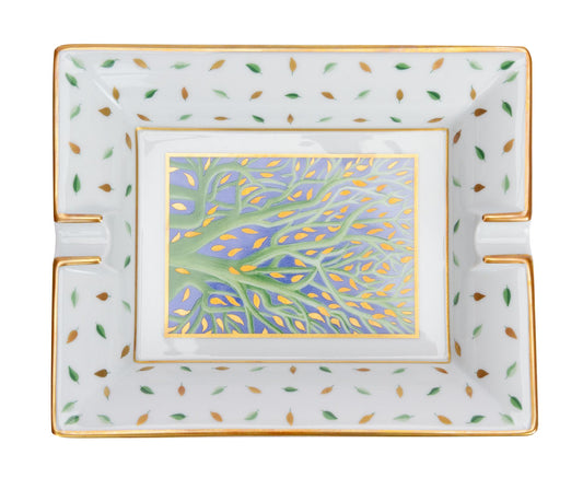 Hermes Vintage Ashtray Leaves Falling