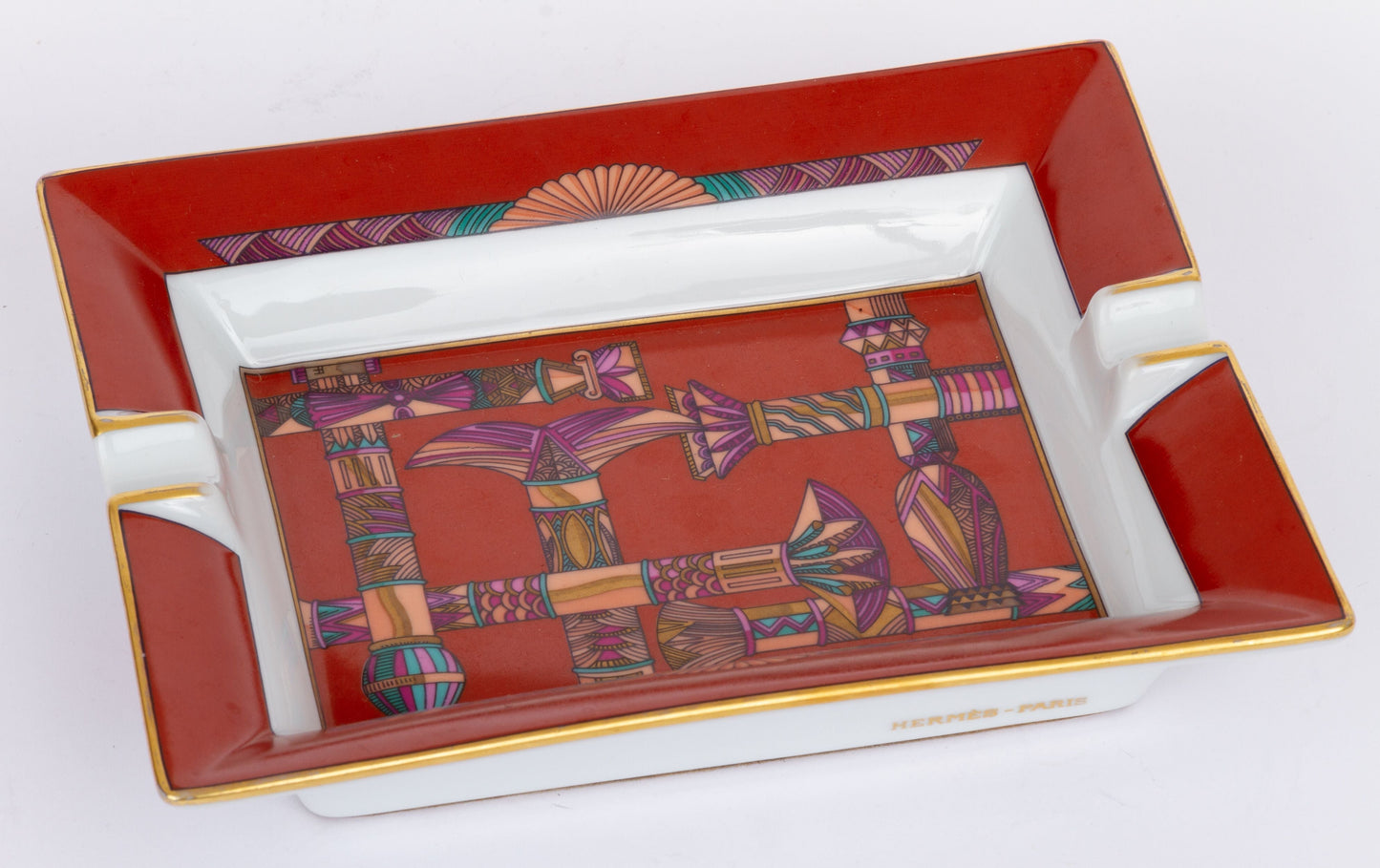 Hermes Vintage Ashtray Red