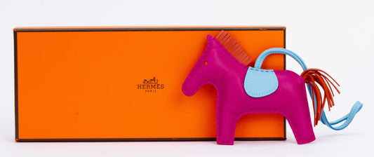 Hermes Rose Pourpre Rodeo Charm MM