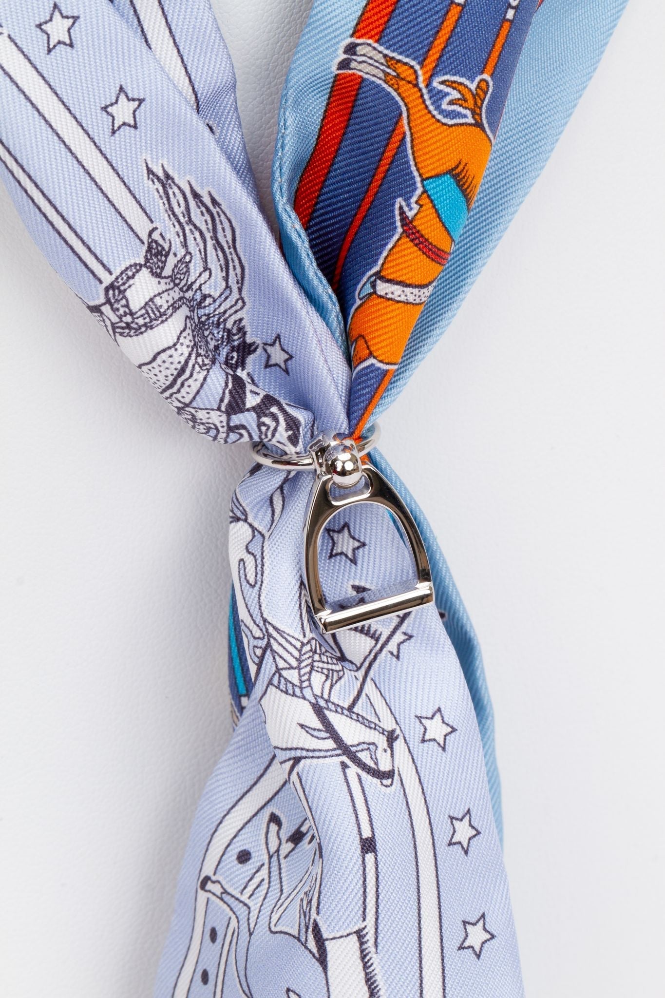 Hermes BNIB Palladium Scarf Ring
